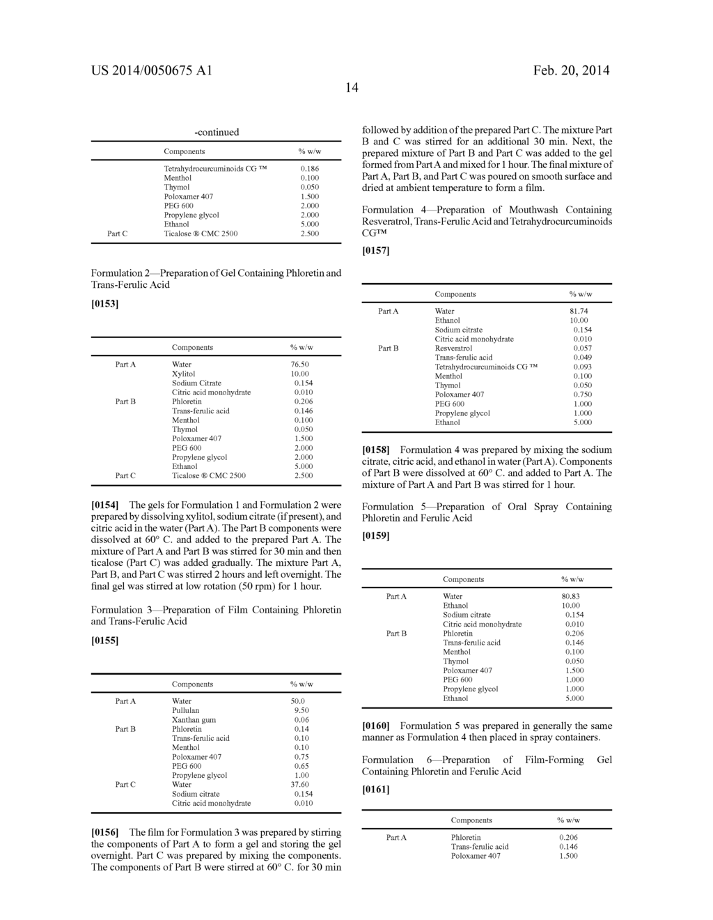 ANTIOXIDANT COMPOSITIONS FOR SOFT ORAL TISSUE AND METHODS OF FORMULATION     AND USE THEREOF - diagram, schematic, and image 31