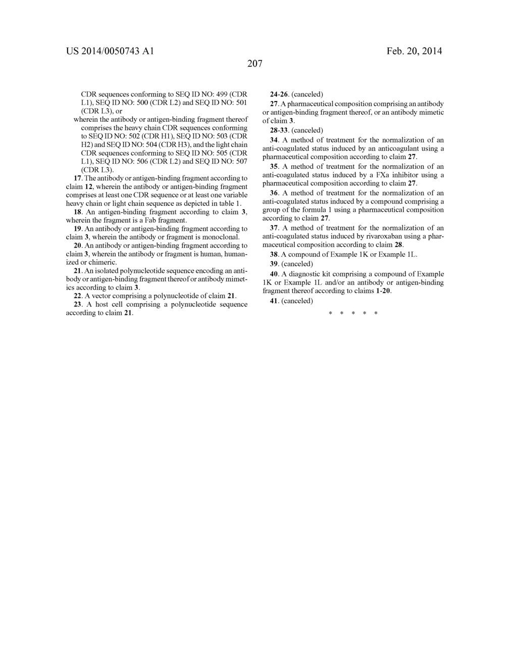 BINDING PROTEINS TO INHIBITORS OF COAGULATION FACTORS - diagram, schematic, and image 224