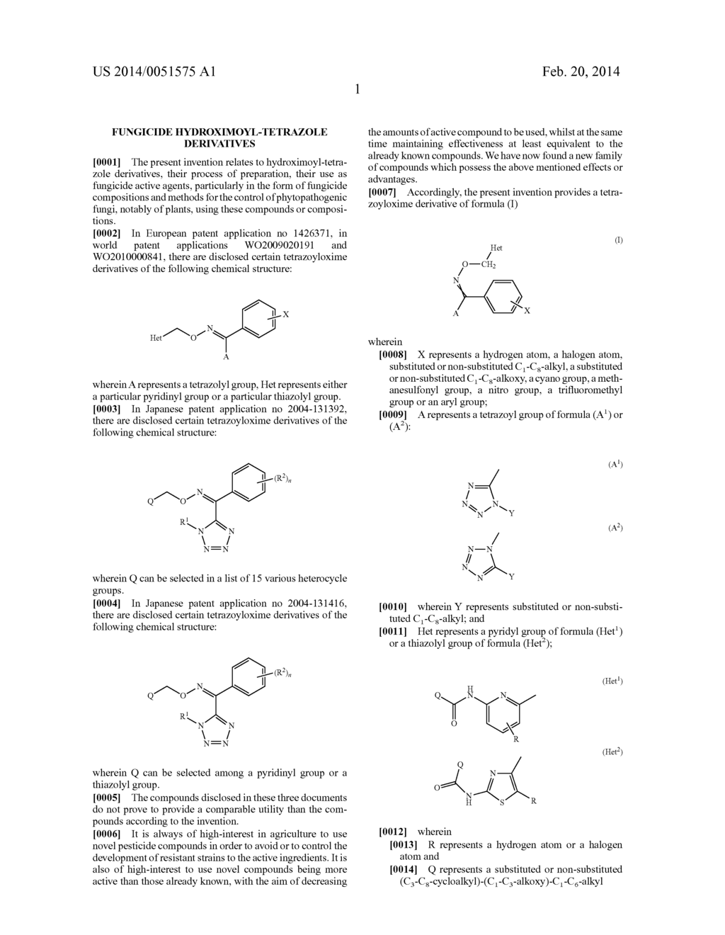 FUNGICIDE HYDROXIMOYL-TETRAZOLE DERIVATIVES - diagram, schematic, and image 02