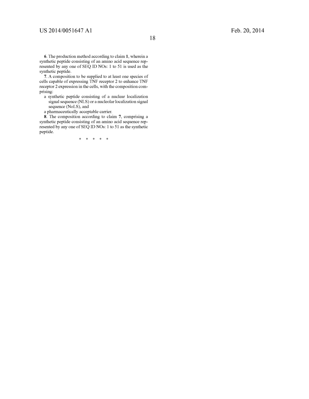 SYNTHETIC PEPTIDE THAT INDUCES EXPRESSION OF TNF RECEPTOR 2 AND USE     THEREOF - diagram, schematic, and image 29