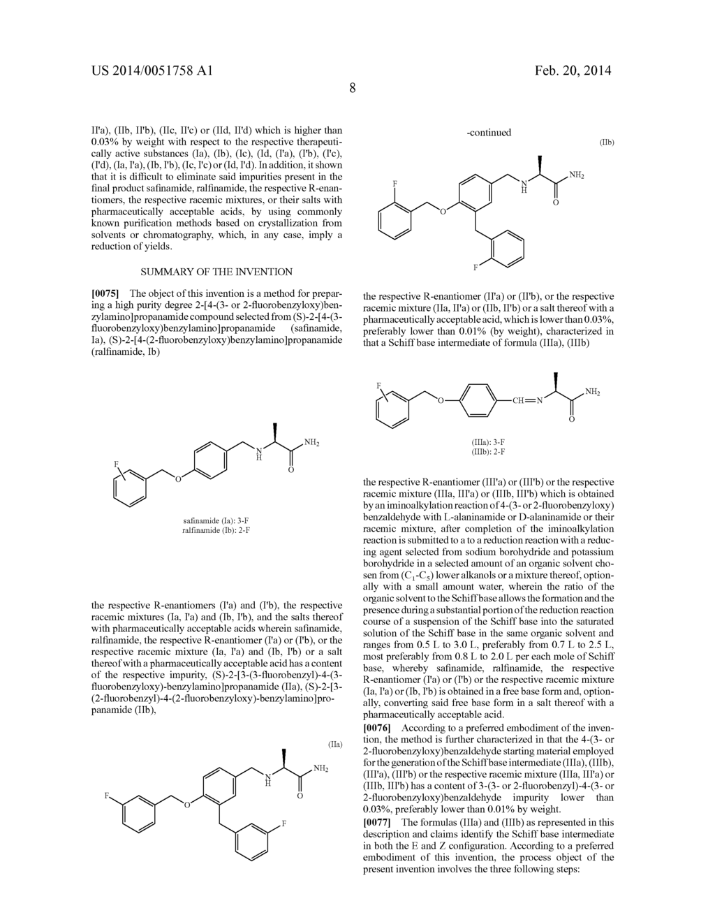 HIGH PURITY 2-[4-(3- OR 2-FLUOROBENZYLOXY)BENZYLAMINO] PROPANAMIDES AND     METHODS OF USE THEREOF - diagram, schematic, and image 11