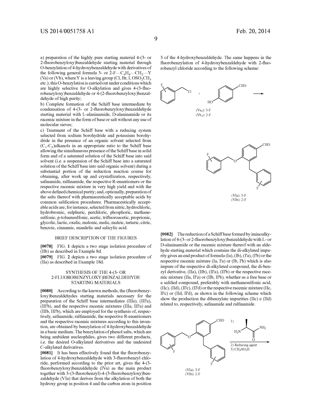 HIGH PURITY 2-[4-(3- OR 2-FLUOROBENZYLOXY)BENZYLAMINO] PROPANAMIDES AND     METHODS OF USE THEREOF - diagram, schematic, and image 12