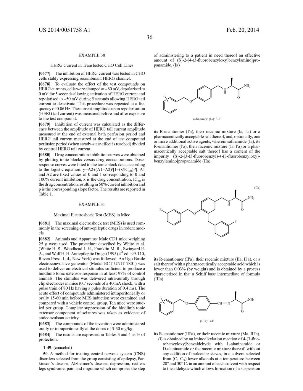 HIGH PURITY 2-[4-(3- OR 2-FLUOROBENZYLOXY)BENZYLAMINO] PROPANAMIDES AND     METHODS OF USE THEREOF - diagram, schematic, and image 39
