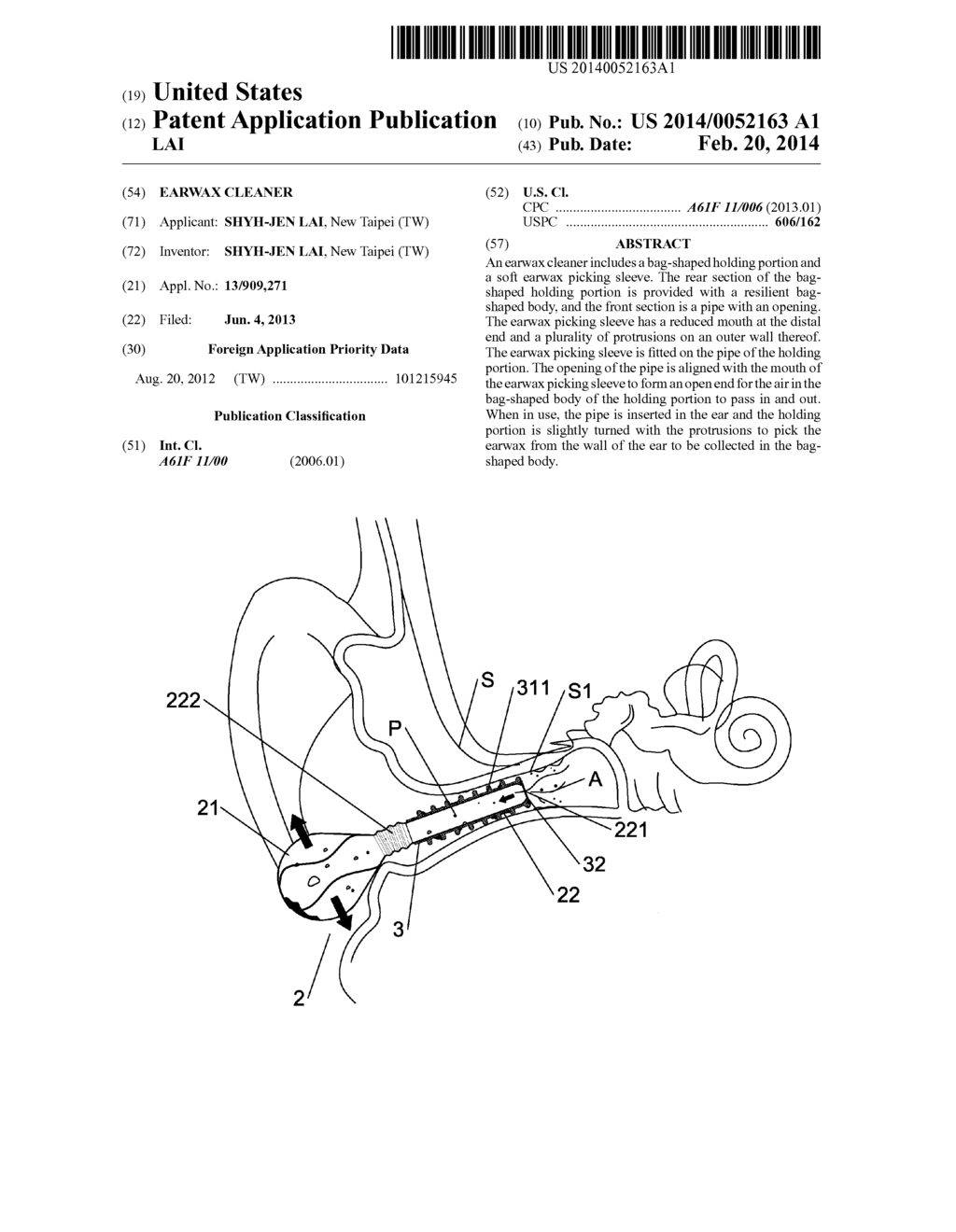 EARWAX CLEANER - diagram, schematic, and image 01