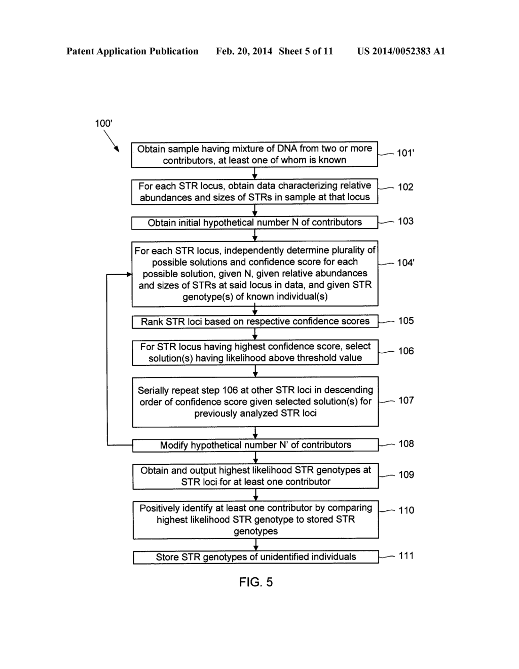 SYSTEMS AND METHODS FOR IDENTIFYING A CONTRIBUTOR'S STR GENOTYPE BASED ON     A DNA SAMPLE HAVING MULTIPLE CONTRIBUTORS - diagram, schematic, and image 06