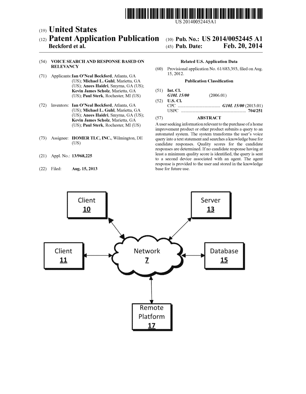 VOICE SEARCH AND RESPONSE BASED ON RELEVANCY - diagram, schematic, and image 01