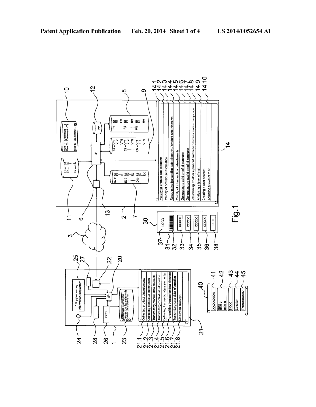 METHOD FOR VERIFYING THE VALIDITY AND DELIVERING A PROOF OF PURCHASE FROM     A MOBILE DEVICE AND ASSOCIATED COMPUTER PROGRAM - diagram, schematic, and image 02