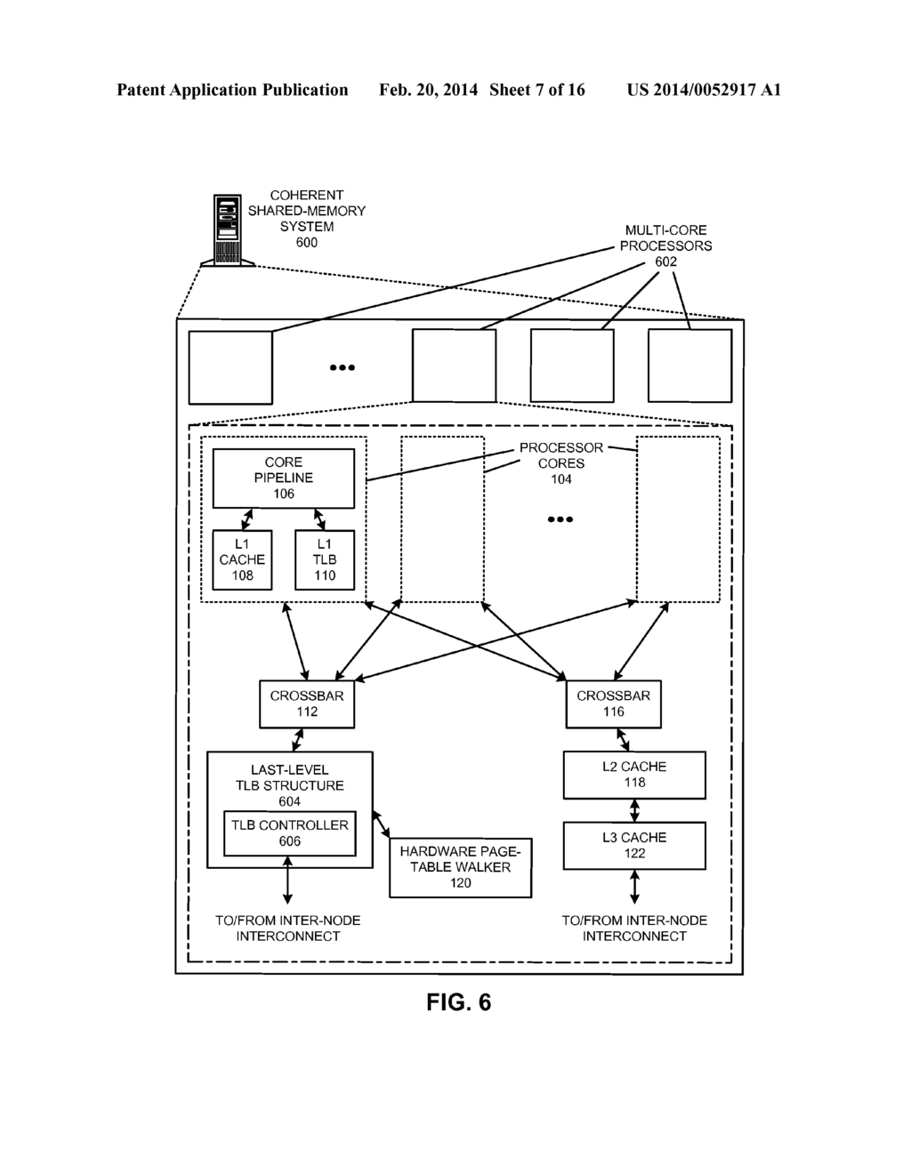 USING A SHARED LAST-LEVEL TLB TO REDUCE ADDRESS-TRANSLATION LATENCY - diagram, schematic, and image 08