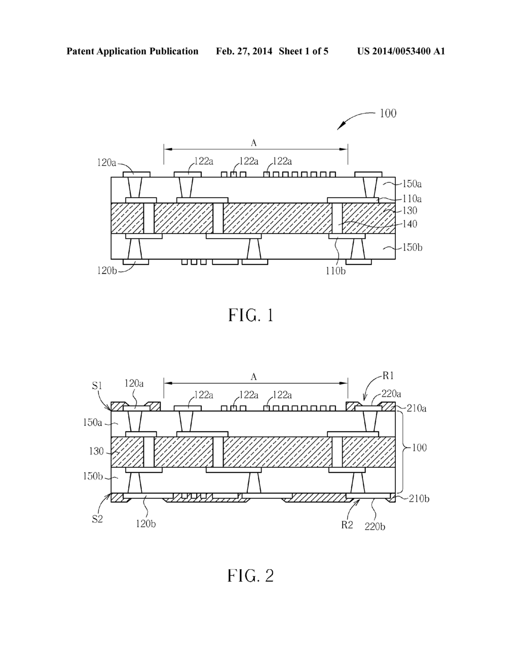 METHOD FOR FABRICATING PACKAGE SUBSTRATE - diagram, schematic, and image 02