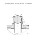 DEVICE FOR CLOSING A SAMPLE RECEPTACLE WITH A SPHERICAL CLOSURE ELEMENT diagram and image