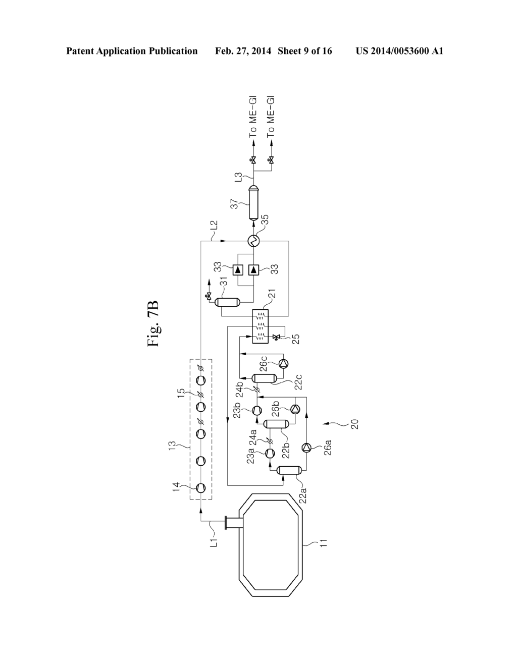 SYSTEM FOR SUPPLYING FUEL TO HIGH-PRESSURE NATURAL GAS INJECTION ENGINE     HAVING EXCESS EVAPORATION GAS CONSUMPTION MEANS - diagram, schematic, and image 10