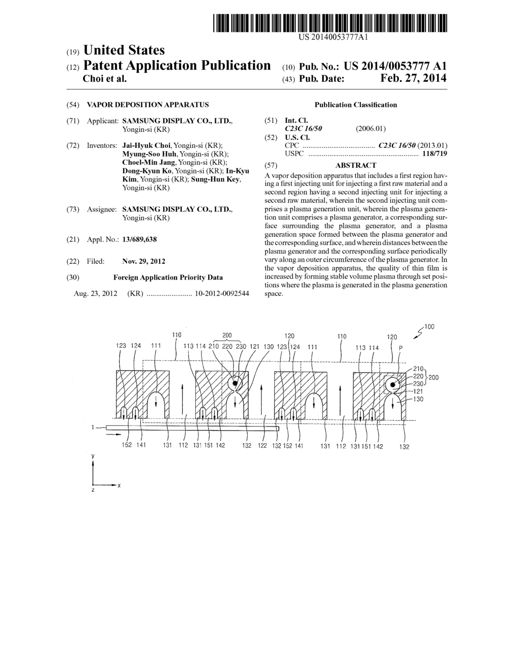 VAPOR DEPOSITION APPARATUS - diagram, schematic, and image 01