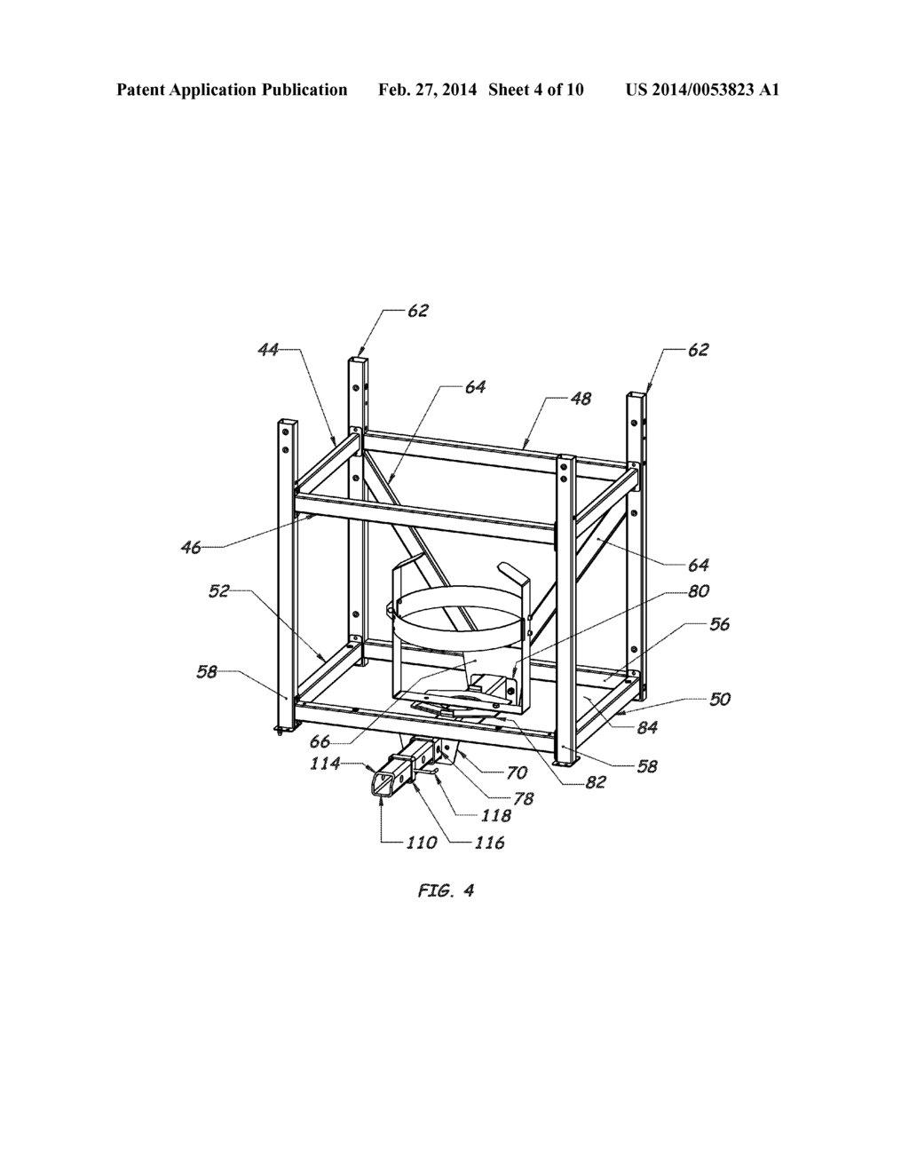 PORTABLE, ALL-TERRAIN OUTDOOR BARBEQUE GRILL - diagram, schematic, and image 05