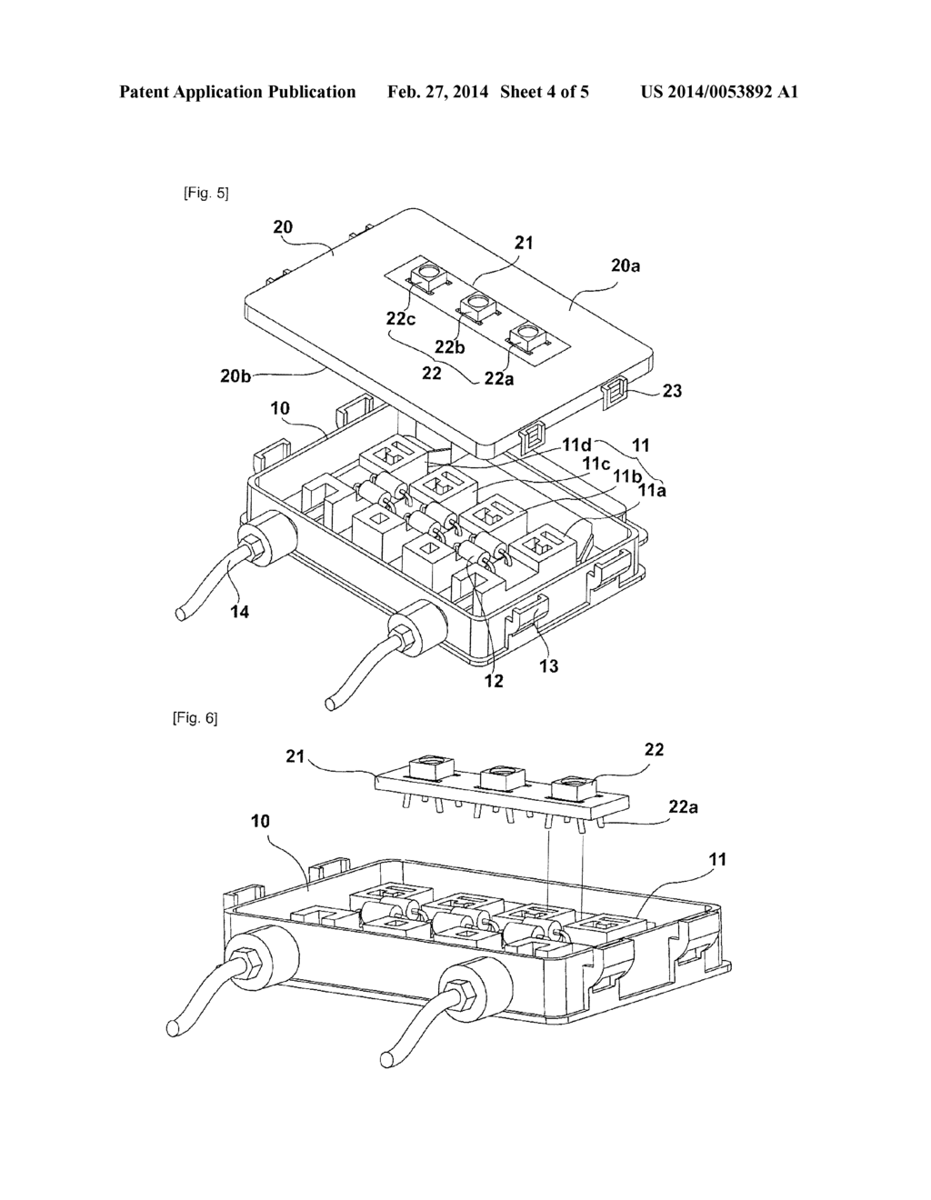 Solar Cell Plate Having Junction Box Formed Thereon - diagram, schematic, and image 05