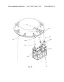 METHOD FOR ACCESSING THE OUTER SURFACE OF WIND TURBINE TOWERS AND DEVICE     FOR USE WITH THIS METHOD diagram and image