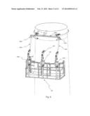 METHOD FOR ACCESSING THE OUTER SURFACE OF WIND TURBINE TOWERS AND DEVICE     FOR USE WITH THIS METHOD diagram and image
