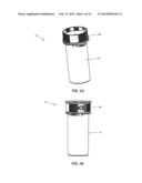 ONE PIECE REVERSIBLE CLOSURE AND CONTAINER SYSTEM diagram and image