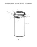 ONE PIECE REVERSIBLE CLOSURE AND CONTAINER SYSTEM diagram and image