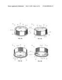 ONE PIECE REVERSIBLE CLOSURE AND CONTAINER SYSTEM diagram and image