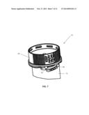 ONE PIECE REVERSIBLE CLOSURE AND CONTAINER SYSTEM diagram and image