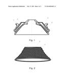 Rotary crushing pair with uneven surfaces diagram and image