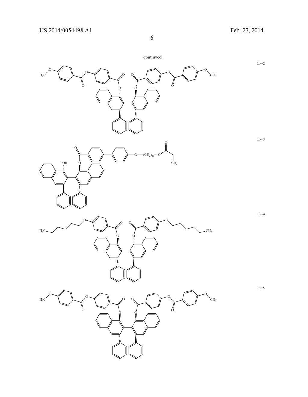 2,2'-Binaphthalene Ester Chiral Dopants for Cholesteric Liquid Crystal     Displays - diagram, schematic, and image 07