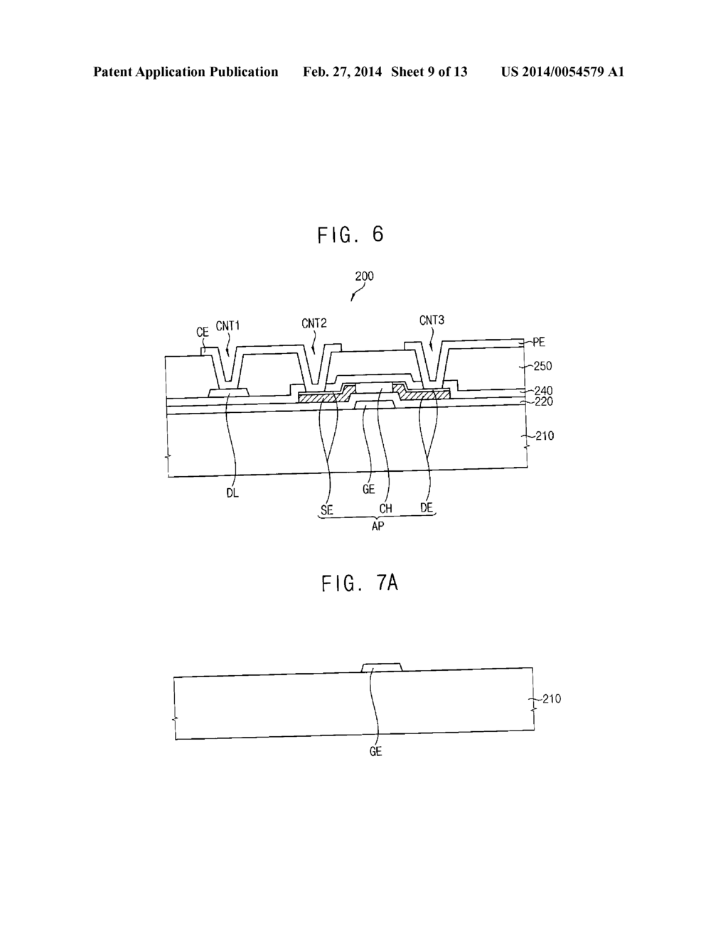 THIN FILM TRANSISTOR SUBSTRATE AND METHOD OF MANUFACTURING THE SAME - diagram, schematic, and image 10