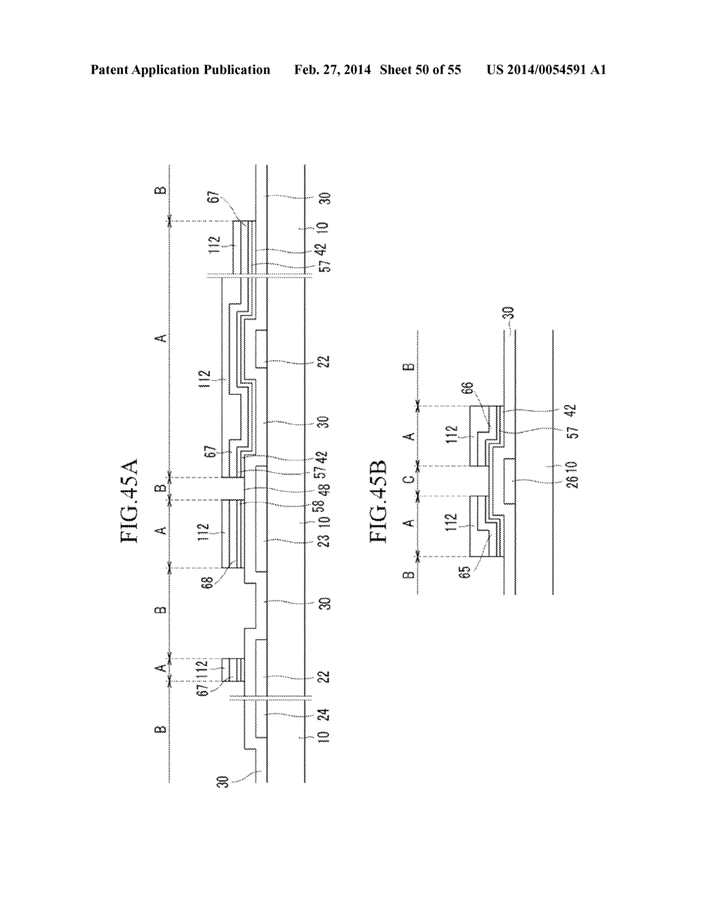 LIQUID CRYSTAL DISPLAY INCLUDING A VARIABLE WIDTH SPACER ELEMENT AND     METHOD FOR FABRICATING THE SAME - diagram, schematic, and image 51