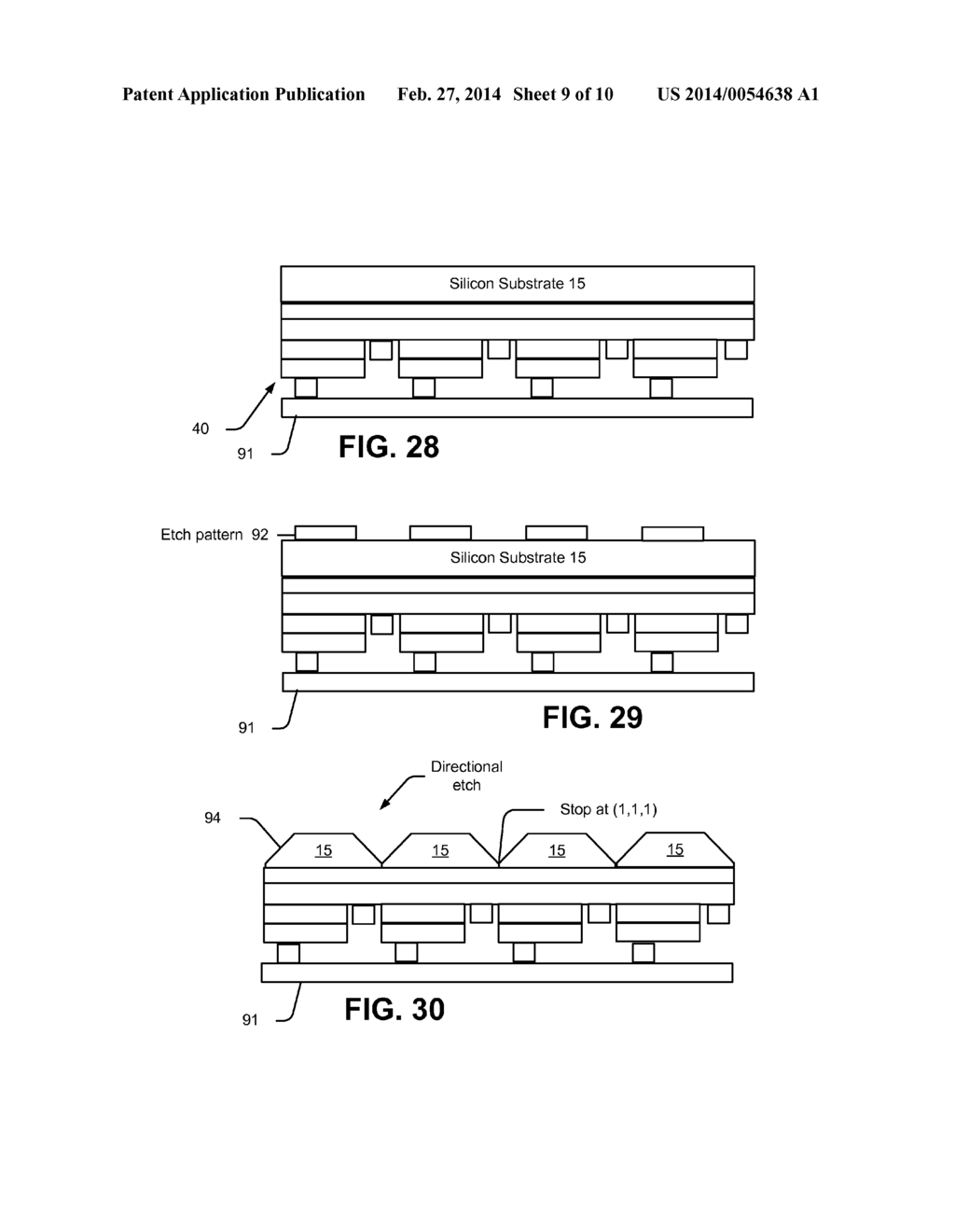 LIGHT EMITTING DEVICES HAVING SHIELDED SILICON SUBSTRATES - diagram, schematic, and image 10