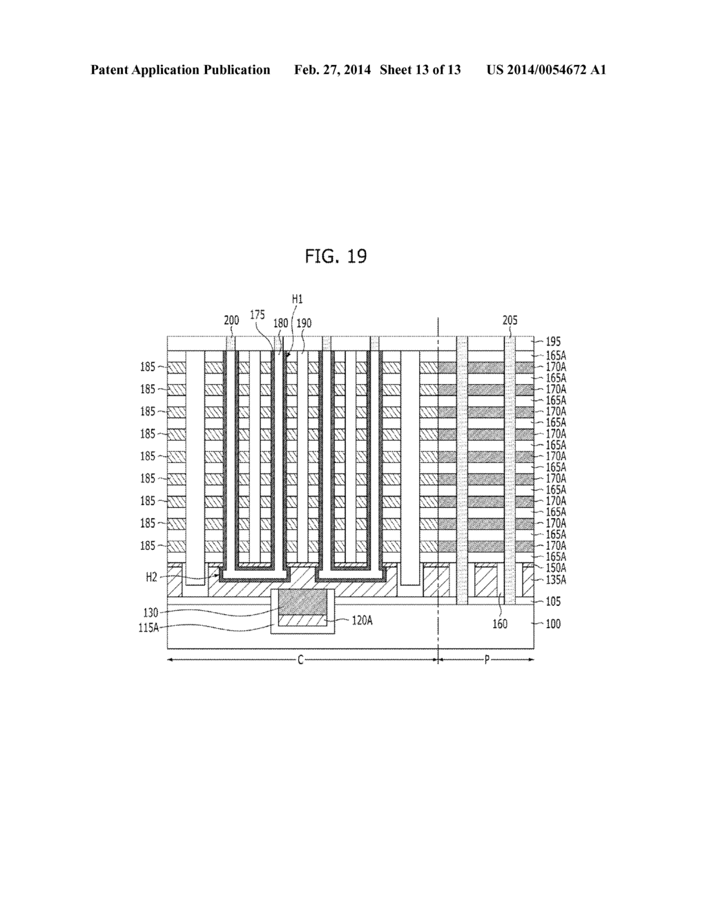 NONVOLATILE MEMORY DEVICE AND METHOD OF FABRICATING THE SAME - diagram, schematic, and image 14