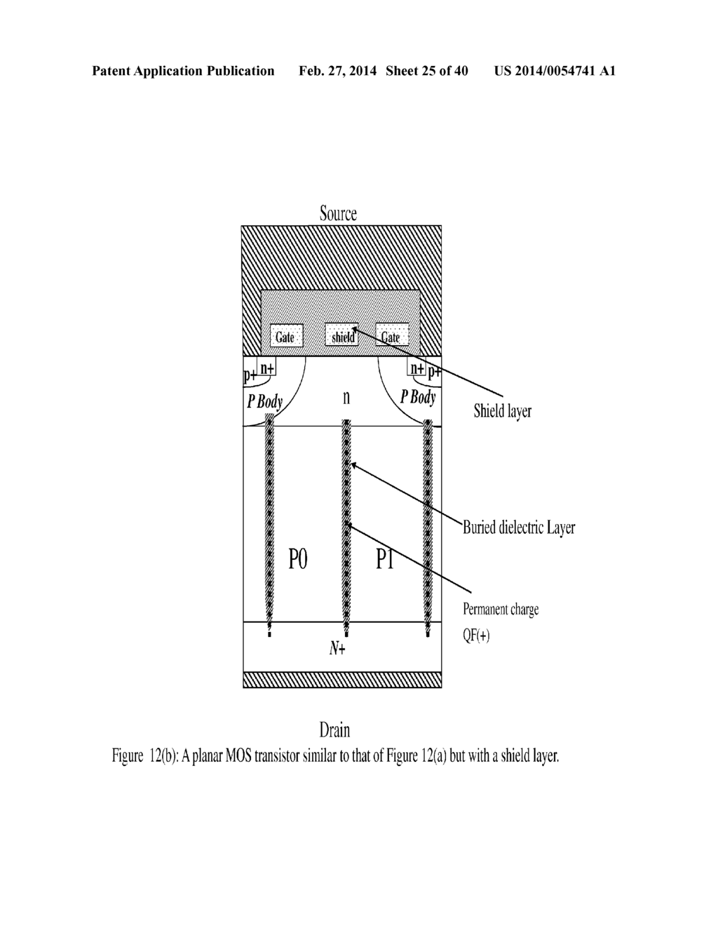 POWER SEMICONDUCTOR DEVICES, METHODS, AND STRUCTURES WITH EMBEDDED     DIELECTRIC LAYERS CONTAINING PERMANENT CHARGES - diagram, schematic, and image 26