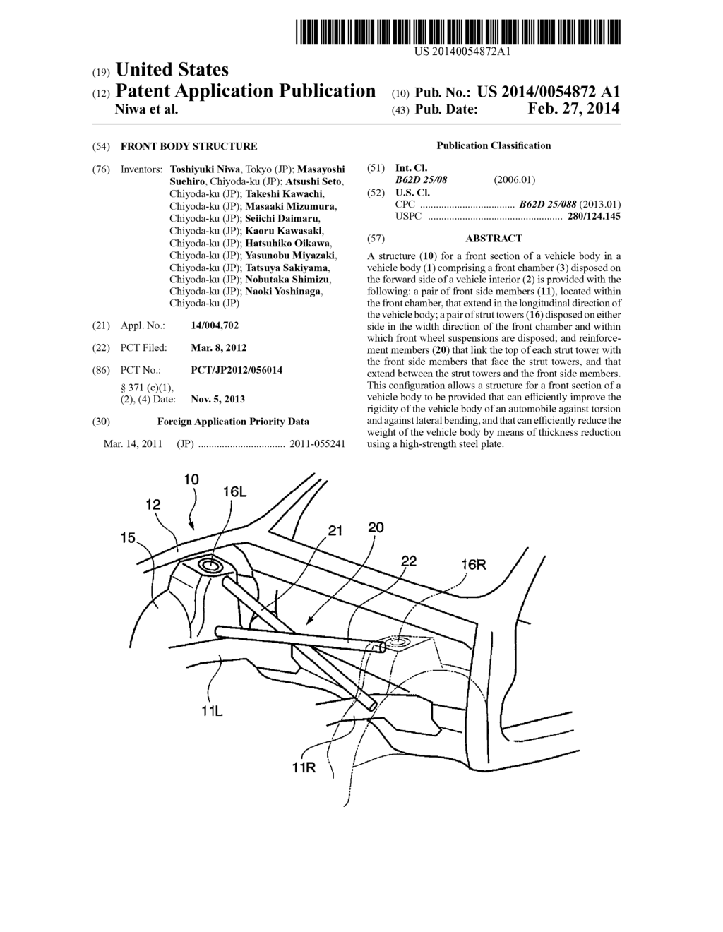 FRONT BODY STRUCTURE - diagram, schematic, and image 01