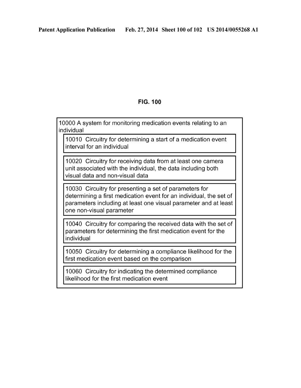 COMPUTATIONAL SYSTEMS AND METHODS FOR MONITORING MEDICATION EVENTS - diagram, schematic, and image 101