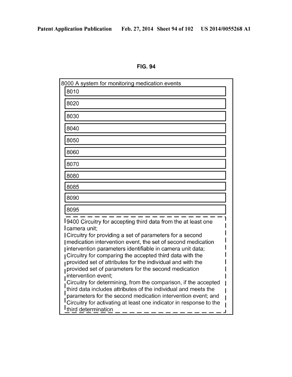 COMPUTATIONAL SYSTEMS AND METHODS FOR MONITORING MEDICATION EVENTS - diagram, schematic, and image 95