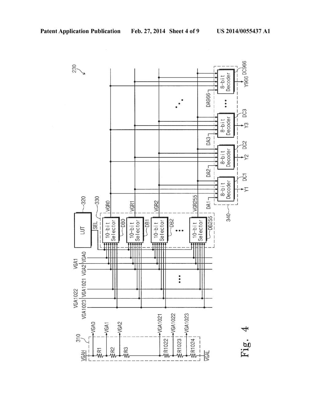 DIGITAL-TO-ANALOG CONVERTER, DISPLAY DRIVING CIRCUIT HAVING THE SAME, AND     DISPLAY APPARATUS HAVING THE SAME - diagram, schematic, and image 05