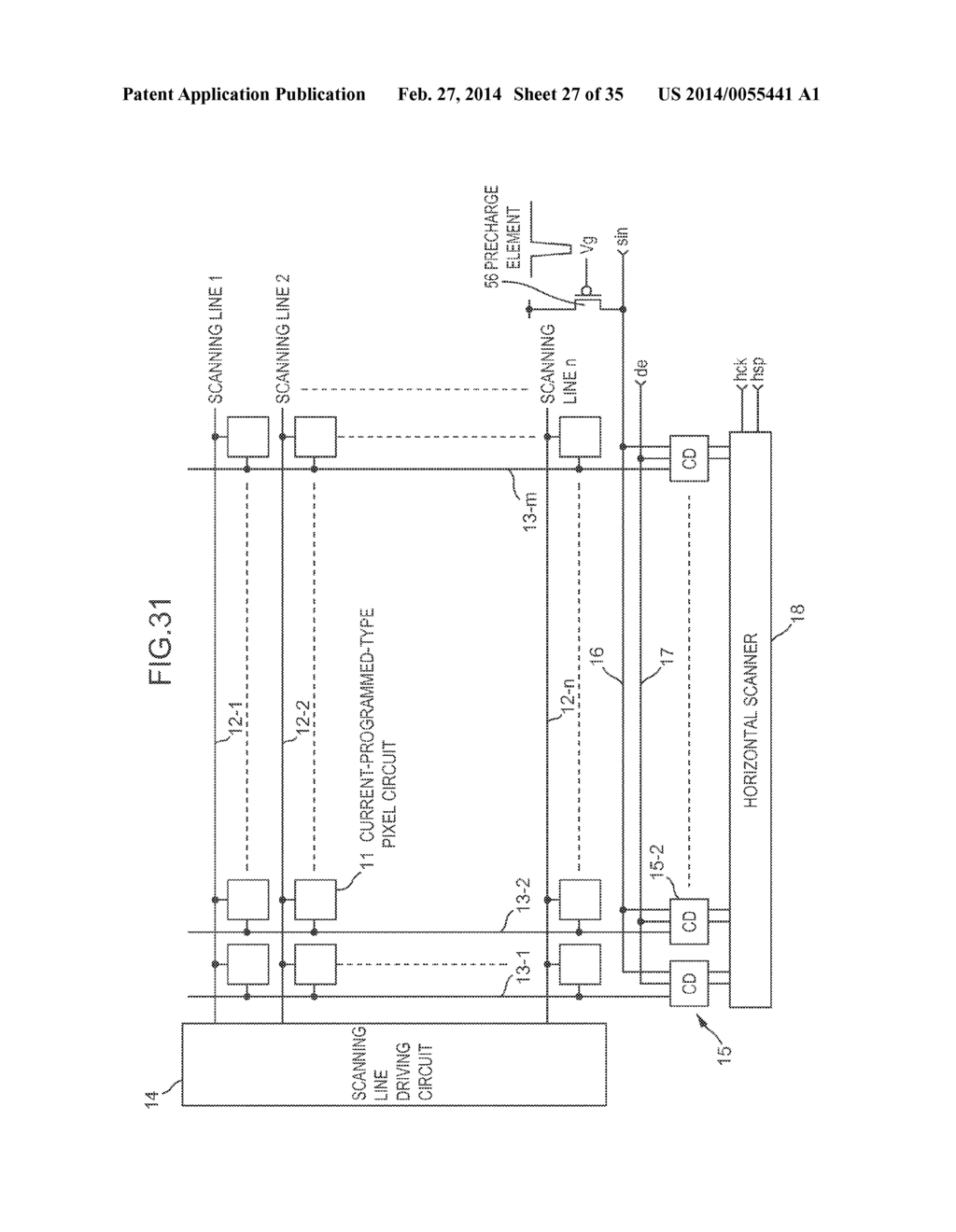 ACTIVE-MATRIX DISPLAY DEVICE, AND ACTIVE-MATRIX ORGANIC ELECTROLUMINESCENT     DISPLAY DEVICE - diagram, schematic, and image 28