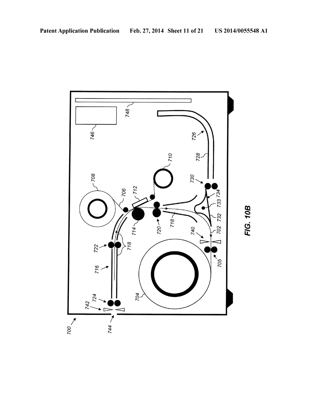 DUPLEX THERMAL PRINTER WITH PIVOTABLE DIVERTER - diagram, schematic, and image 12