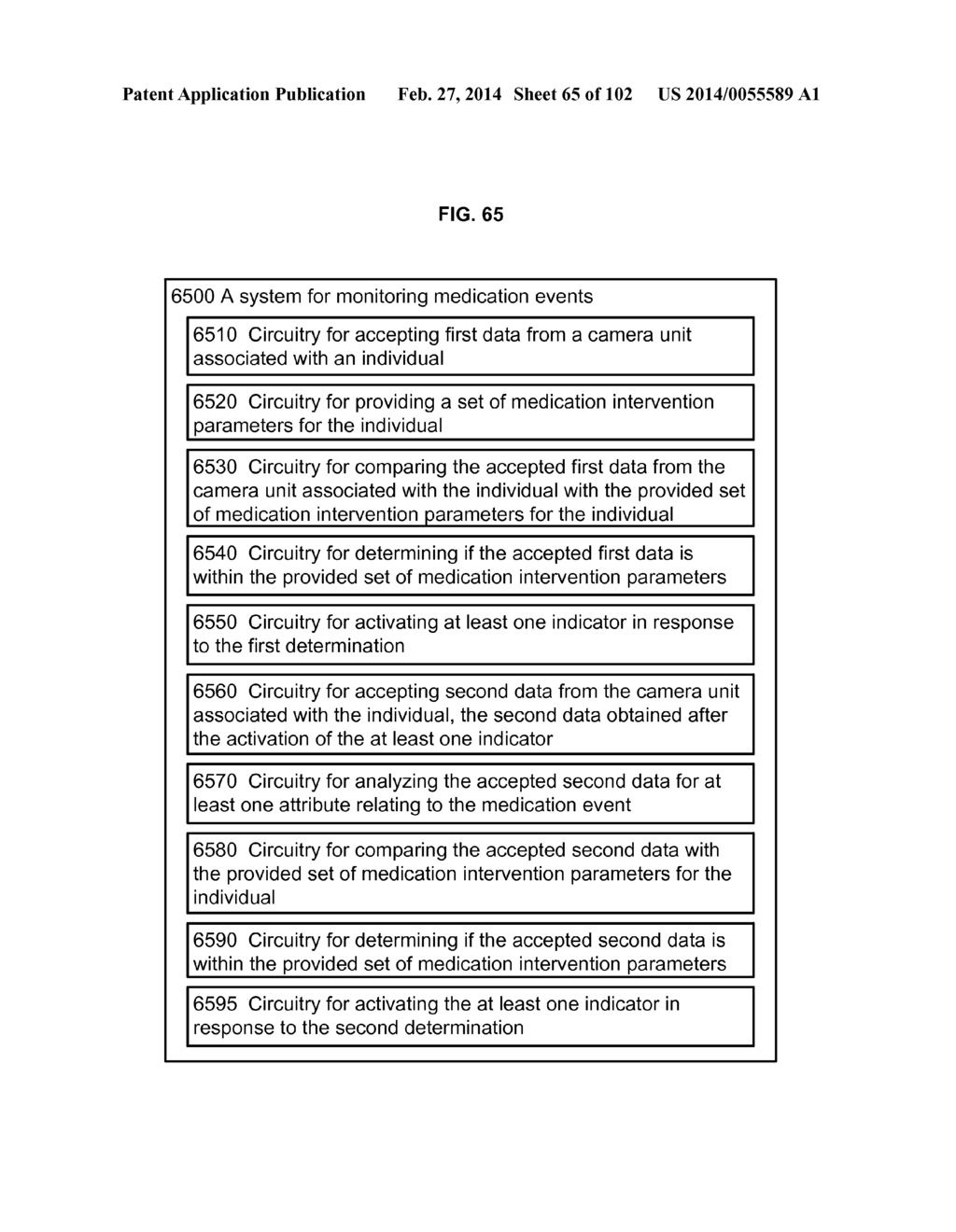 COMPUTATIONAL SYSTEMS AND METHODS FOR MONITORING MEDICATION EVENTS - diagram, schematic, and image 66