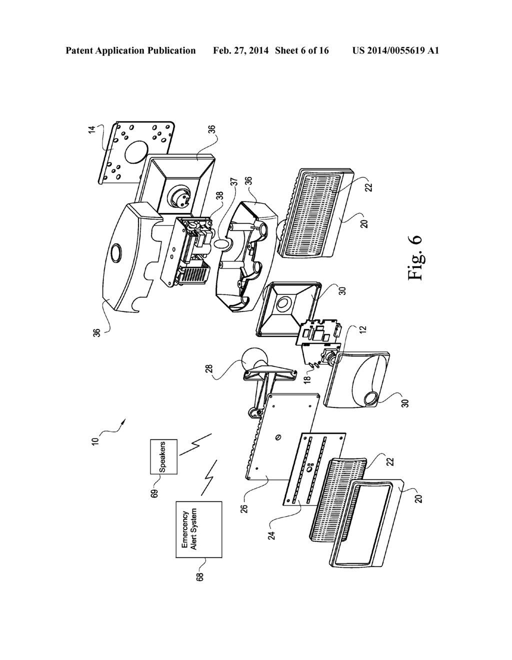 LUMINAIRE TO EMIT LIGHT RESPONSIVE TO AN EMERGENCY ALERT AND ASSOCIATED     METHODS - diagram, schematic, and image 07