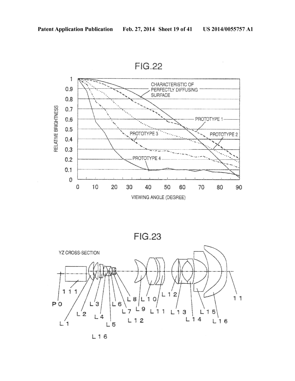 PROJECTION APPARATUS AND TRANSPARENT SCREEN FOR IT - diagram, schematic, and image 20