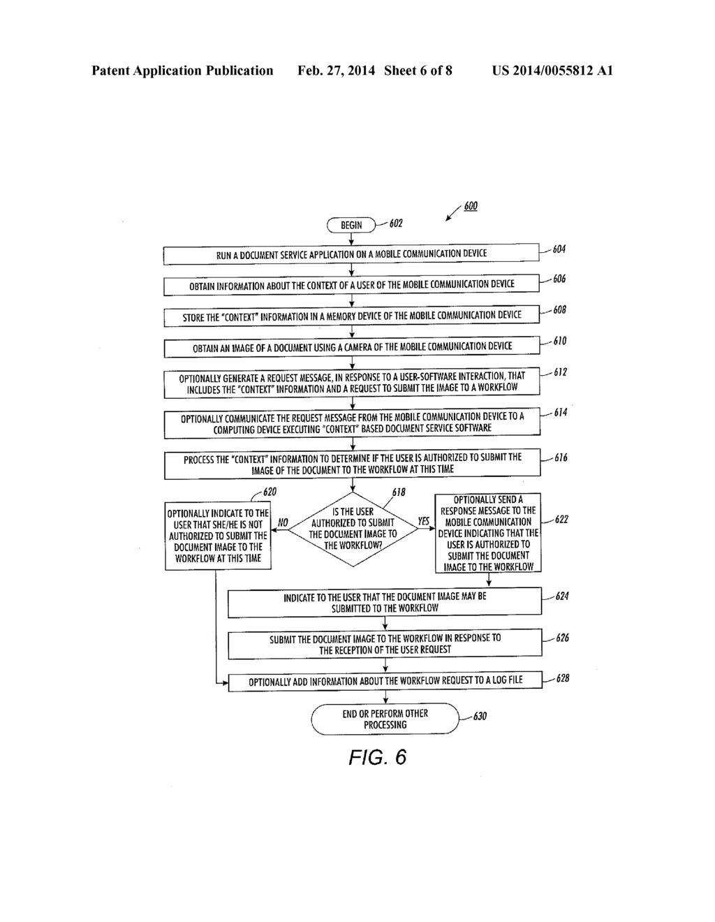 CONTEXT AWARE DOCUMENT SERVICES FOR MOBILE DEVICE USERS - diagram, schematic, and image 07