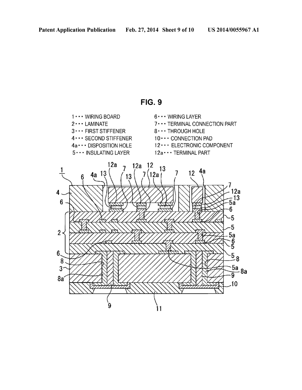 WIRING BOARD AND MANUFACTURING METHOD OF WIRING BOARD - diagram, schematic, and image 10