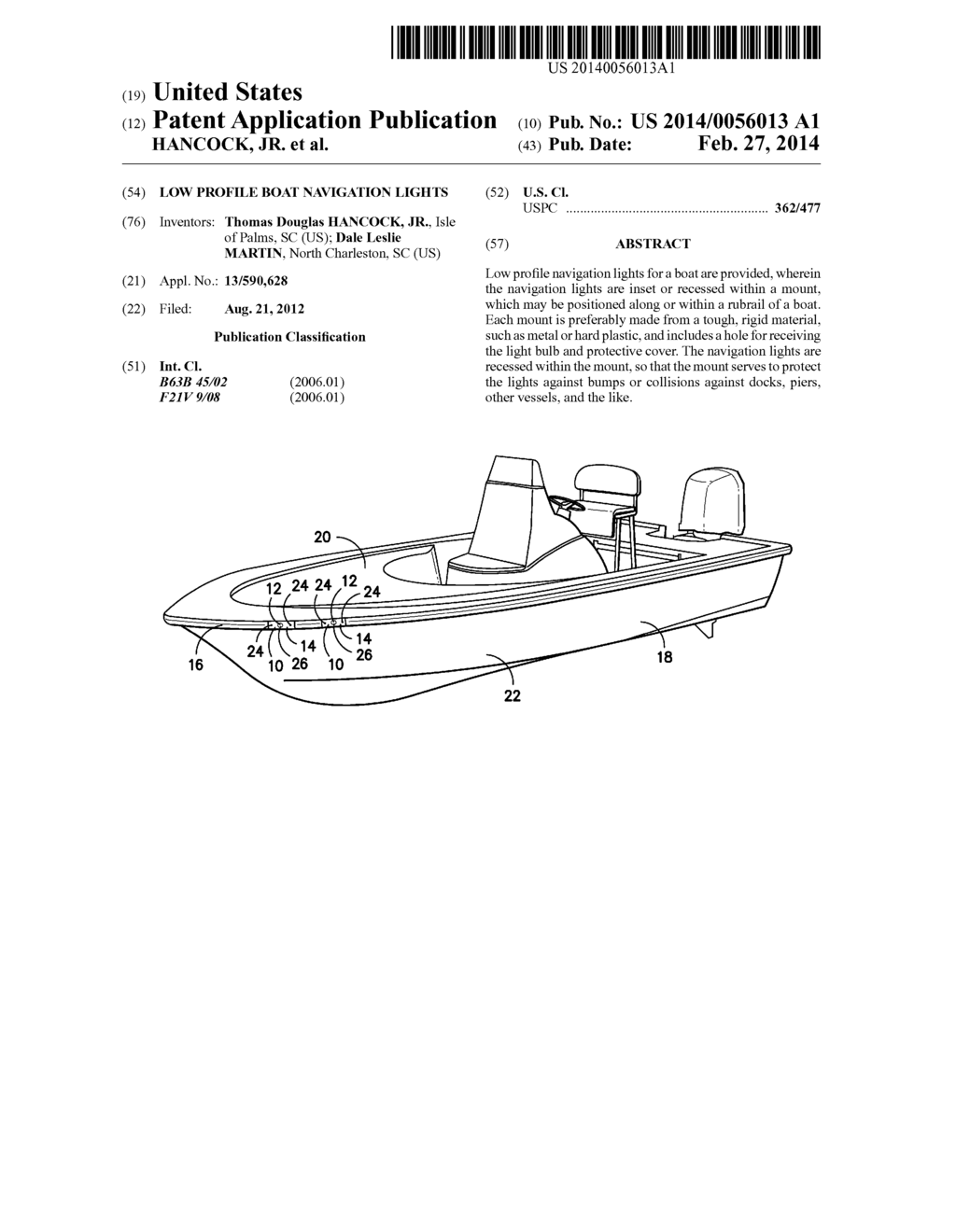 LOW PROFILE BOAT NAVIGATION LIGHTS - diagram, schematic, and image 01