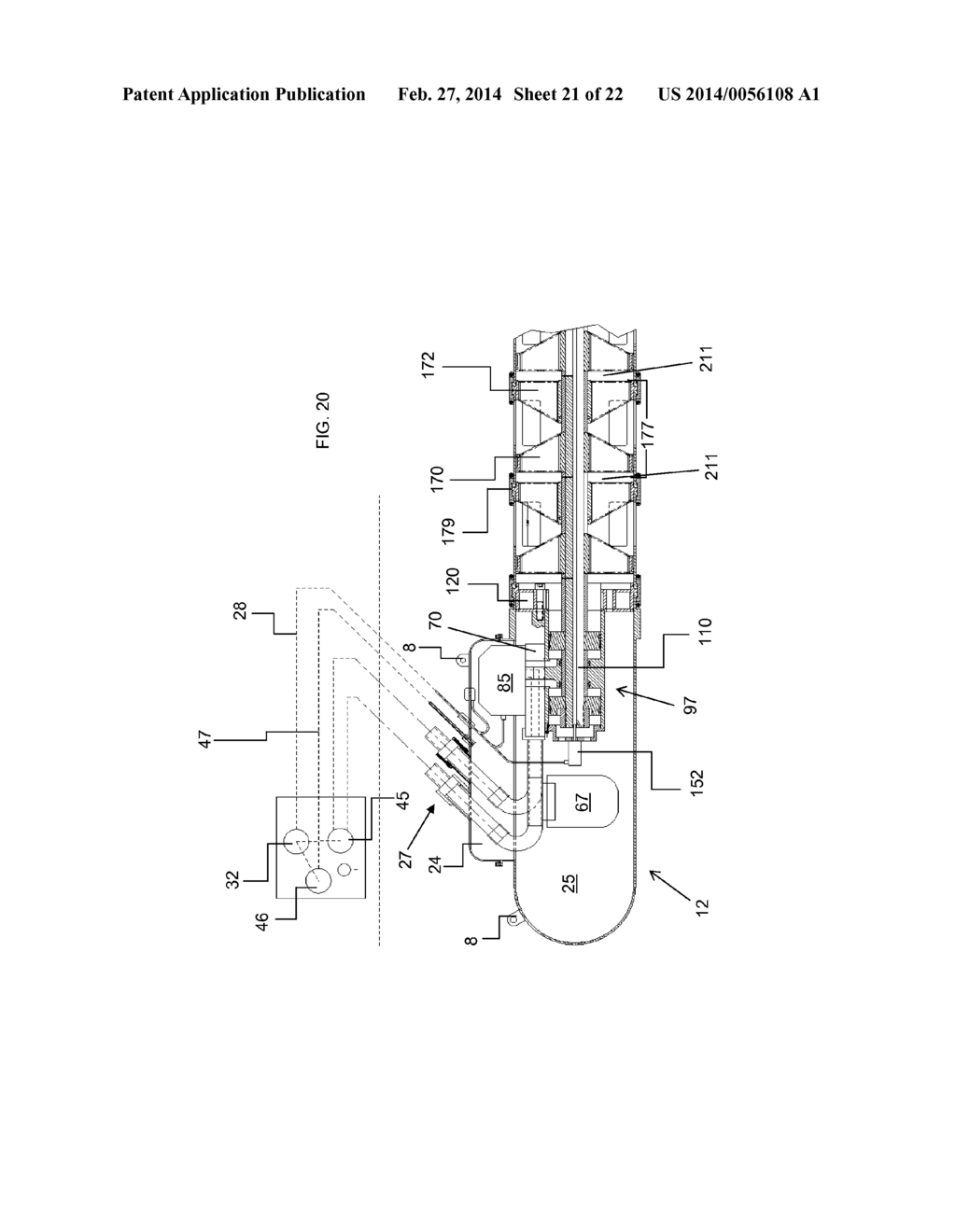 MARINE VIBRATORY SOUND SOURCE FOR BENEATH WATER SEISMIC EXPLORATION - diagram, schematic, and image 22