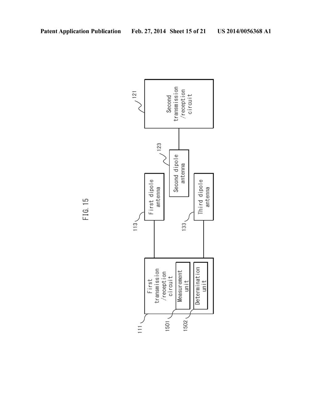 CONTACTLESS COMMUNICATION SYSTEM AND DIPOLE ANTENNA - diagram, schematic, and image 16