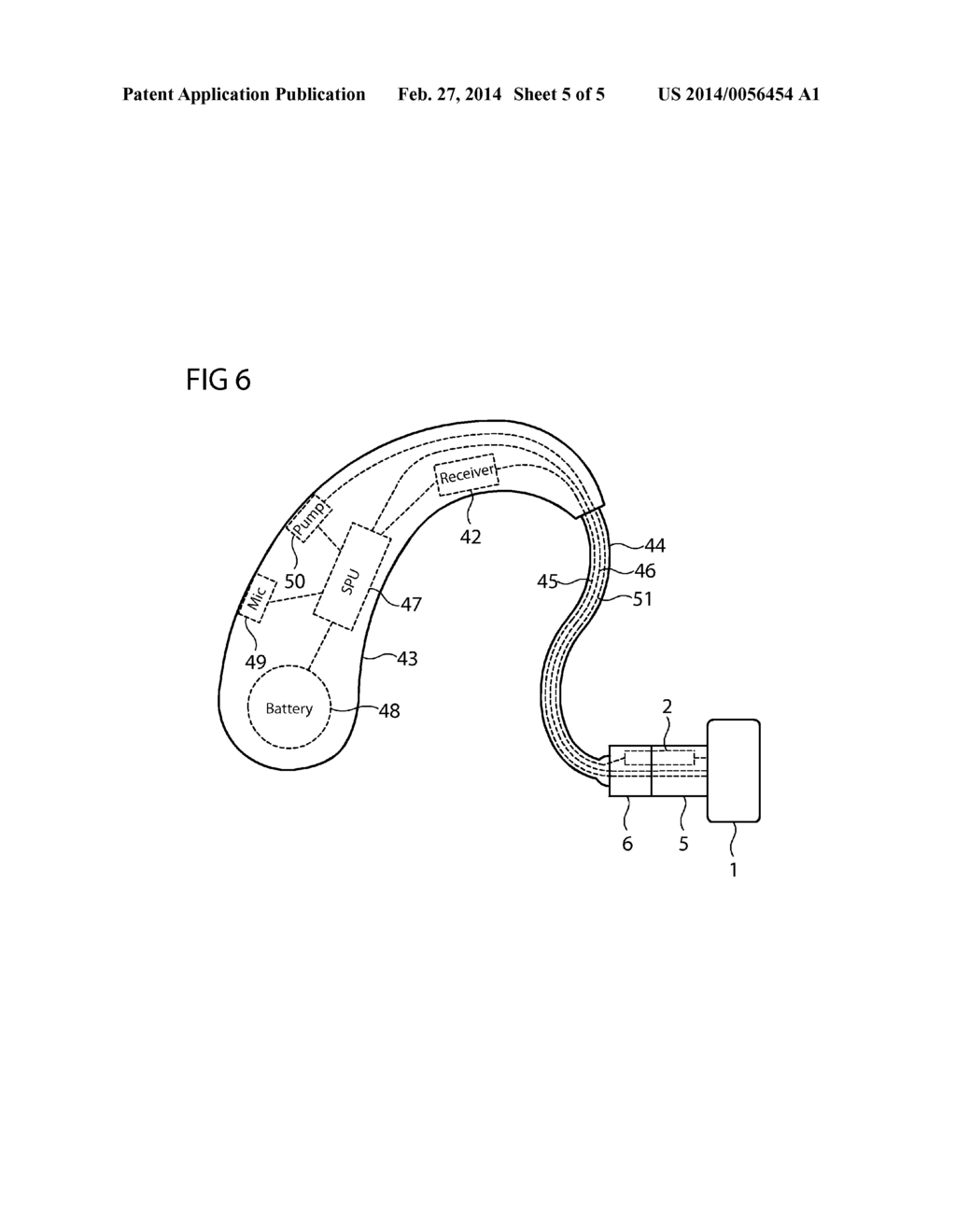 HEARING INSTRUMENT AND EARPIECE HAVING RECEIVER - diagram, schematic, and image 06