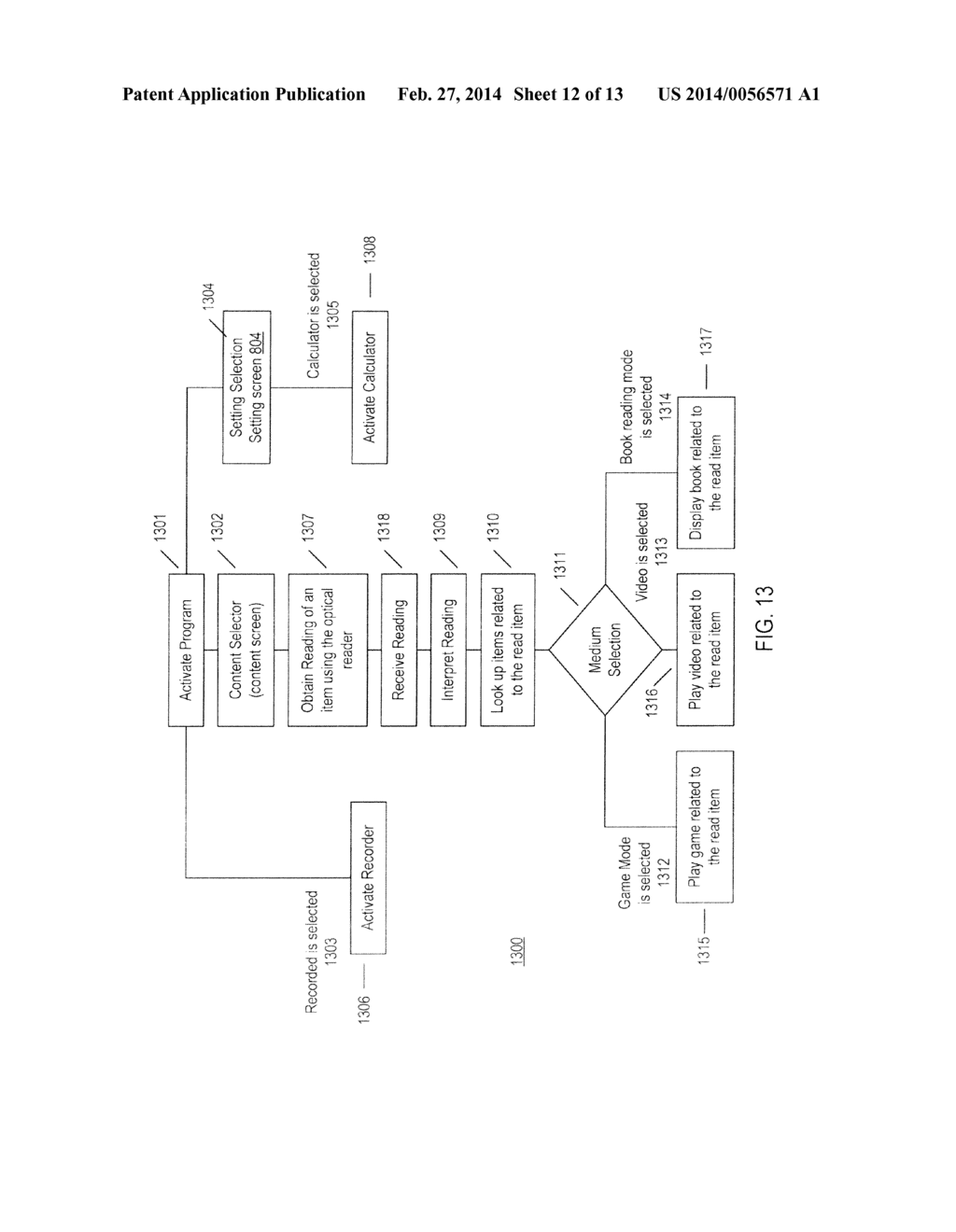 Entertainment and Educational Optical Reader System - diagram, schematic, and image 13