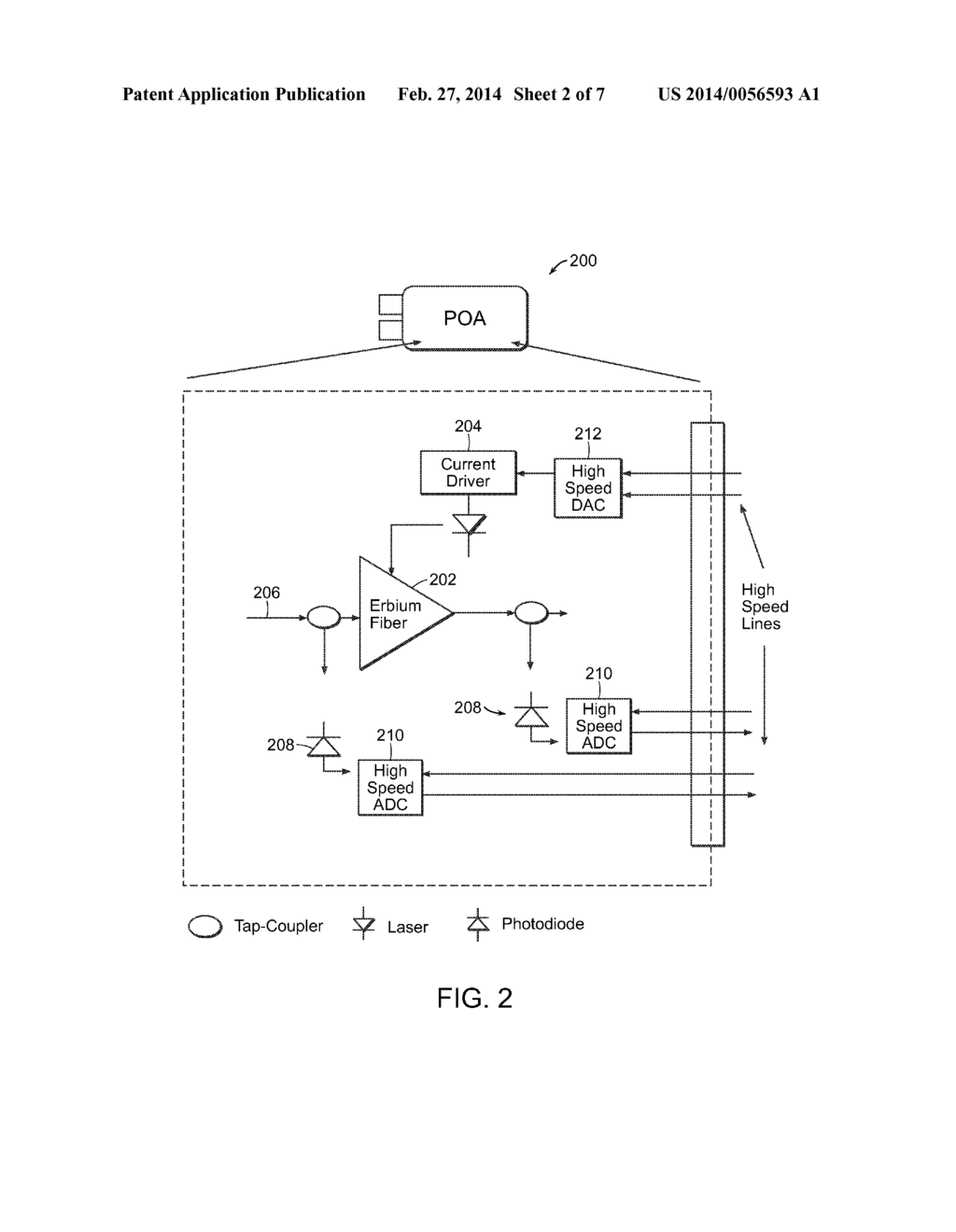 Linecards With Pluggable Interfaces For Pluggable Optical Amplifiers And     Other Pluggable Devices - diagram, schematic, and image 03