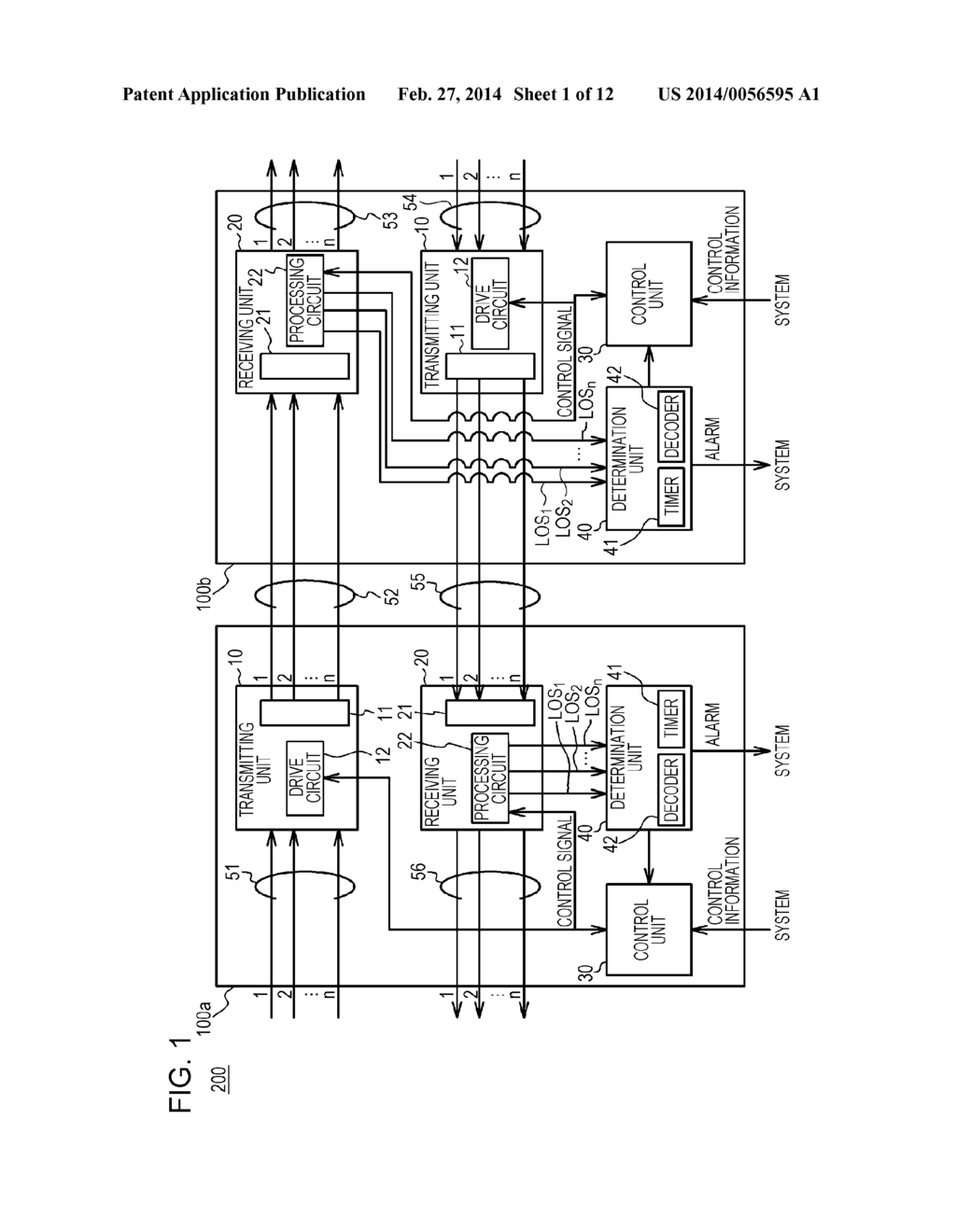 OPTICAL TRANSMISSION SYSTEM, CONTROL SIGNAL TRANSMISSION METHOD, AND     OPTICAL MODULE - diagram, schematic, and image 02