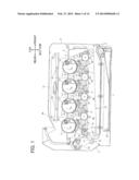 Image Forming Device Having Belt Cleaner and Drum Cleaner Both Provided in     One of Drum Units diagram and image